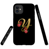 For iPhone 11 Case, Tough Protective Back Cover, Embellished Letter Y | Protective Cases | iCoverLover.com.au