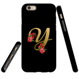 For iPhone 6 & 6S Case, Tough Protective Back Cover, Embellished Letter Y | Protective Cases | iCoverLover.com.au