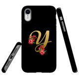 For iPhone XR Case, Tough Protective Back Cover, Embellished Letter Y | Protective Cases | iCoverLover.com.au