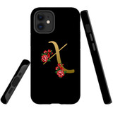 For iPhone 12 mini Case, Tough Protective Back Cover, Embellished Letter X | Protective Cases | iCoverLover.com.au