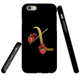 For iPhone 6 & 6S Case, Tough Protective Back Cover, Embellished Letter X | Protective Cases | iCoverLover.com.au