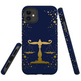 For iPhone 11 Case, Tough Protective Back Cover, Libra Drawing | Protective Cases | iCoverLover.com.au