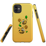 For iPhone 11 Case, Tough Protective Back Cover, Honey Bees | Protective Cases | iCoverLover.com.au