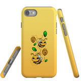 For iPhone SE 5G (2022), SE (2020) / 8 / 7 Case, Tough Protective Back Cover, Honey Bees | Protective Cases | iCoverLover.com.au