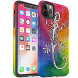 For iPhone 14 Pro Max/14 Pro/14 and older Case, Protective Back Cover, Rainbow Lizard | Shockproof Cases | iCoverLover.com.au