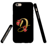For iPhone 6 & 6S Case, Tough Protective Back Cover, Embellished Letter D | Protective Cases | iCoverLover.com.au