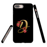 For iPhone 8+ Plus/7+ Plus Case, Tough Protective Back Cover, Embellished Letter D | Protective Cases | iCoverLover.com.au