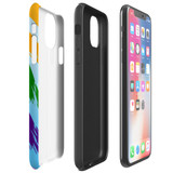 For iPhone 14 Pro Max/14 Pro/14 and older Case, Protective Back Cover, Rainbow Brushes | Shockproof Cases | iCoverLover.com.au