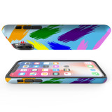 For iPhone 14 Pro Max/14 Pro/14 and older Case, Protective Back Cover, Rainbow Brushes | Shockproof Cases | iCoverLover.com.au