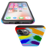 For iPhone 14 Pro Max/14 Pro/14 and older Case, Protective Back Cover, Rainbow Brushes | Shockproof Cases | iCoverLover.com.au