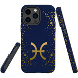 For iPhone 12 / 12 Pro Case, Tough Protective Back Cover, Pisces Sign | Protective Cases | iCoverLover.com.au