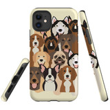 For iPhone 11 Case, Tough Protective Back Cover, Seamless Dogs | Protective Cases | iCoverLover.com.au