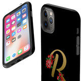 For iPhone 14 Pro Max/14 Pro/14 and older Case, Protective Back Cover, Embellished Letter R | Shockproof Cases | iCoverLover.com.au