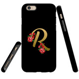 For iPhone 6 & 6S Case, Tough Protective Back Cover, Embellished Letter R | Protective Cases | iCoverLover.com.au