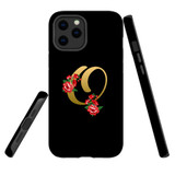 For iPhone 12 Pro Max Case, Tough Protective Back Cover, Embellished Letter O | Protective Cases | iCoverLover.com.au