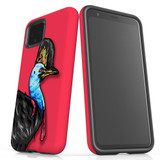 For Google Pixel 4 Case, Tough Protective Back Cover, Cassowary Portrait | Protective Cases | iCoverLover.com.au