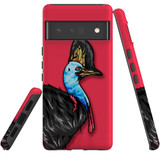 For Google Pixel 6 Pro Case Tough Protective Cover Cassowary Portrait