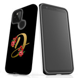 For Google Pixel 4a 5G Case, Tough Protective Back Cover, Embellished Letter D | Protective Cases | iCoverLover.com.au