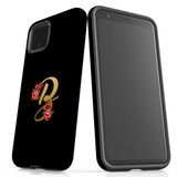 For Google Pixel 7, 6 Pro, 5, 4A 5G, 4A, 4 XL, 4 Case, Tough Protective Back Cover, Embellished Letter B | Protective Cases | iCoverLover.com.au