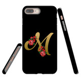 For iPhone 8+ Plus/7+ Plus Case, Tough Protective Back Cover, Embellished Letter M | Protective Cases | iCoverLover.com.au