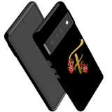 For Google Pixel 6 Pro Case Tough Protective Cover Embellished Letter F