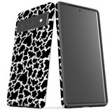 For Google Pixel 6 Pro Case Tough Protective Cover Cow Pattern
