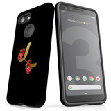 For Google Pixel 3 Case, Tough Protective Back Cover, Embellished Letter L | Protective Cases | iCoverLover.com.au