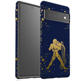 For Google Pixel 6 Pro Case Tough Protective Cover Aquarius Drawing