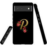 For Google Pixel 6 Case, Protective Back Cover,Embellished Letter P | Shielding Cases | iCoverLover.com.au