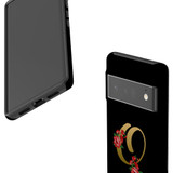 For Google Pixel 6 Pro Case Tough Protective Cover Embellished Letter O