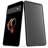 For Google Pixel 6 Pro Case Tough Protective Cover Embellished Letter O