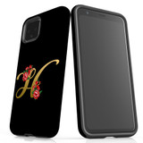 For Google Pixel 4 Case, Tough Protective Back Cover, Embellished Letter H | Protective Cases | iCoverLover.com.au