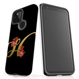 For Google Pixel 4a 5G Case, Tough Protective Back Cover, Embellished Letter H | Protective Cases | iCoverLover.com.au