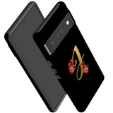 For Google Pixel 6 Pro Case Tough Protective Cover Embellished Letter J