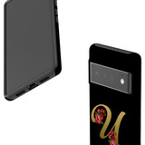 For Google Pixel 6 Pro Case Tough Protective Cover Embellished Letter U