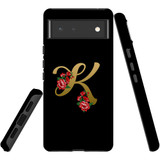 For Google Pixel 6 Case, Protective Back Cover,Embellished Letter K | Shielding Cases | iCoverLover.com.au