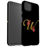 For Google Pixel 5/4a 5G,4a,4 XL,4/3XL,3 Case, Tough Protective Back Cover, Embellished Letter W | Protective Cases | iCoverLover.com.au
