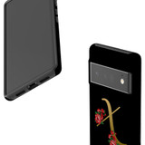 For Google Pixel 6 Pro Case Tough Protective Cover Embellished Letter X