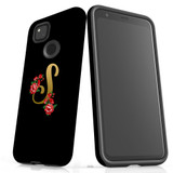 For Google Pixel 4a Case, Tough Protective Back Cover, Embellished Letter S | Protective Cases | iCoverLover.com.au