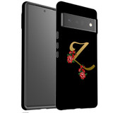 For Google Pixel 6 Pro Case Tough Protective Cover Embellished Letter Z