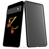 For Google Pixel 6 Pro Case Tough Protective Cover Embellished Letter Z