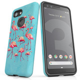 For Google Pixel 3 Case, Tough Protective Back Cover, Flamingoes | Protective Cases | iCoverLover.com.au
