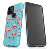 For Google Pixel 4a 5G Case, Tough Protective Back Cover, Flamingoes | Protective Cases | iCoverLover.com.au