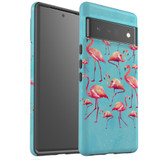 For Google Pixel 6 Pro Case Tough Protective Cover Flamingoes
