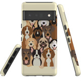 For Google Pixel 6 Pro Case Tough Protective Cover Seamless Dogs