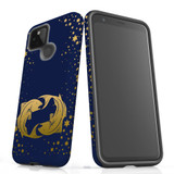 For Google Pixel 5 Case, Tough Protective Back Cover, Pisces Drawing | Protective Cases | iCoverLover.com.au