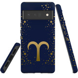 For Google Pixel 6 Pro Case Tough Protective Cover Aries Sign