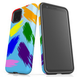 For Google Pixel 4 Case, Tough Protective Back Cover, Rainbow Brushes | Protective Cases | iCoverLover.com.au