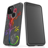 For Google Pixel 4a 5G Case, Tough Protective Back Cover, Colorful Lizard | Protective Cases | iCoverLover.com.au