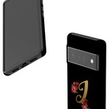 For Google Pixel 6 Pro Case Tough Protective Cover Embellished Letter I